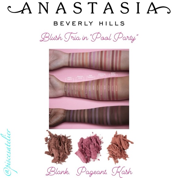 Anastasia Beverly Hills Pool Party Blush Trio, Full Size - Picture 8 of 13